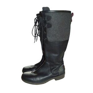 UGG Womens Elsa Waterproof Black Riding Boots Size 7.5